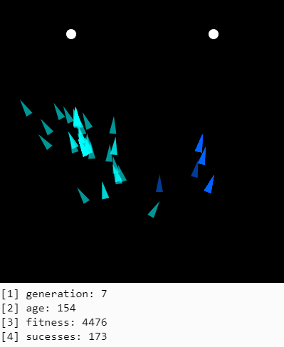 screenshot of smart rockets